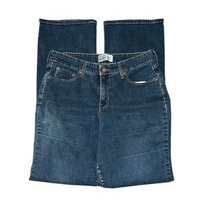 LEVI Blue At Waist Bootcut Jeans Size 12 Long